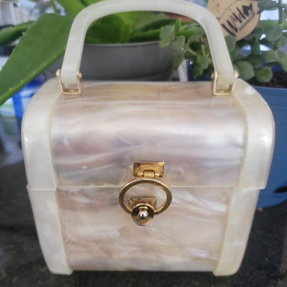 Vintage StyleCraft Pearlized Box Purse